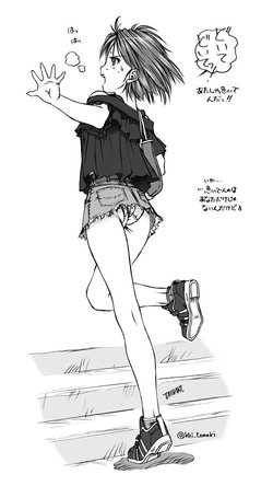 酷暑で?丈が短すぎるデニムのミニスカのガード忘れてパンチラなおねーさん